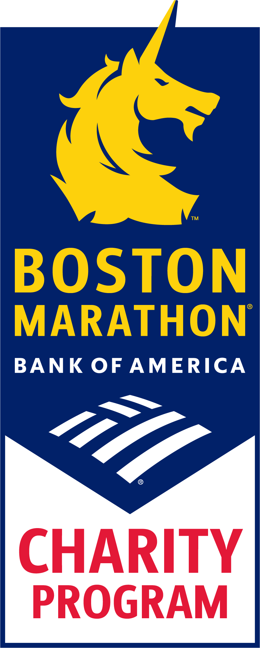 Boston Marathon Vertical Logo