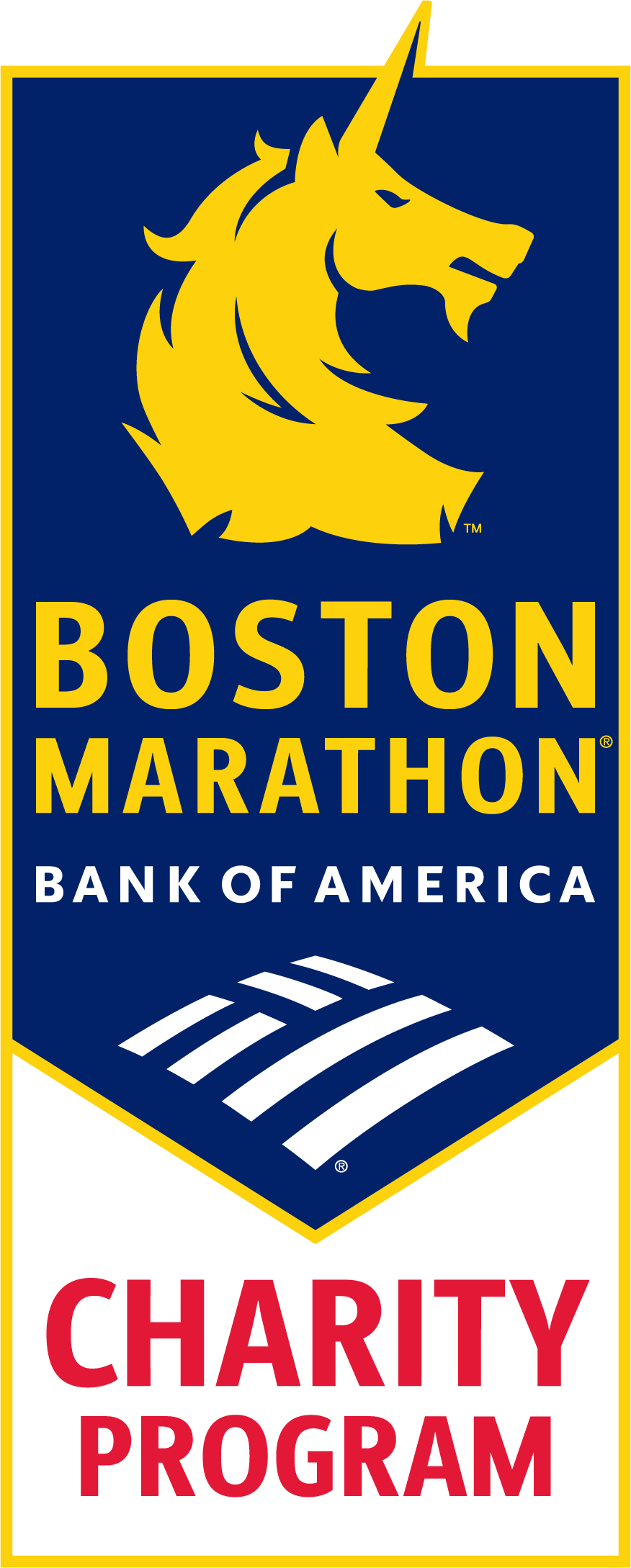 Boston Marathon Vertical Logo